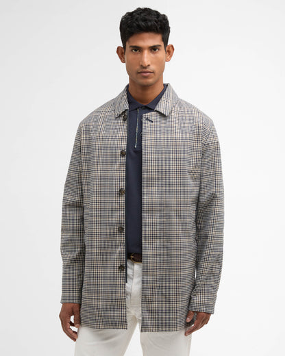 Barbour Check Rokig Mens Waterproof Mac - Highland Heritage Check | CHO | Designer Mens Weatherproof Jackets