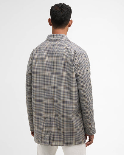 Barbour Check Rokig Mens Waterproof Mac - Highland Heritage Check | CHO | Designer Mens Weatherproof Jackets