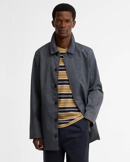 Barbour Alnwick Mens Waterproof Mac - Navy | CHO | Designer Mens Waterproof Jackets