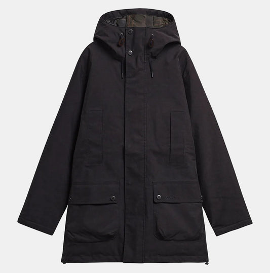 Barbour Northfield Mens Winter Waterproof Parka - Dark Navy | CHO | Designer Mens Parkas