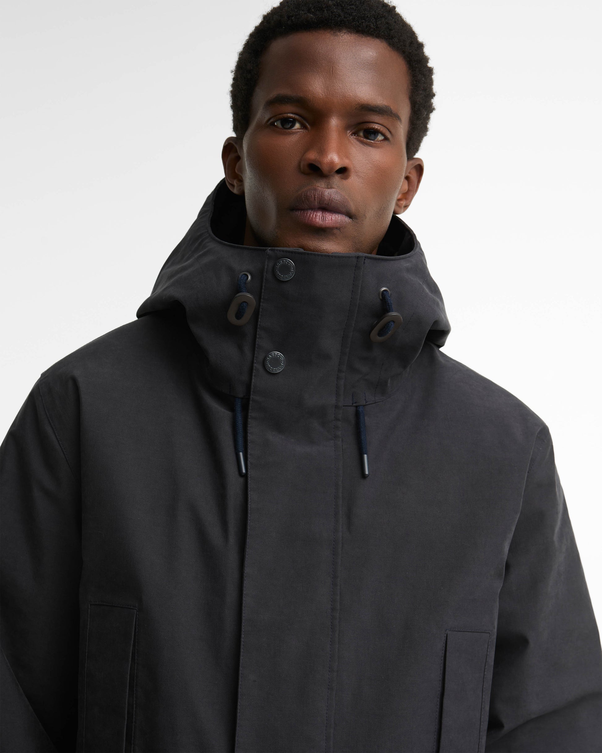 Barbour Northfield Mens Winter Waterproof Parka - Dark Navy | CHO | Designer Mens Parkas
