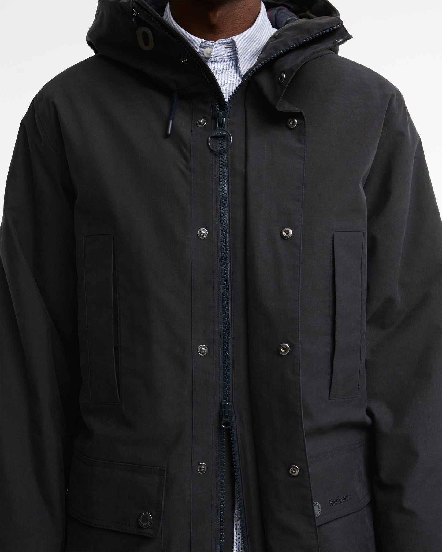Barbour Northfield Mens Winter Waterproof Parka - Dark Navy | CHO | Designer Mens Parkas