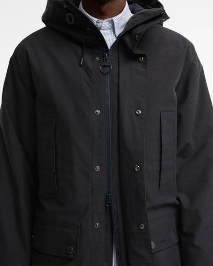 Barbour Northfield Mens Winter Waterproof Parka - Dark Navy | CHO | Designer Mens Parkas