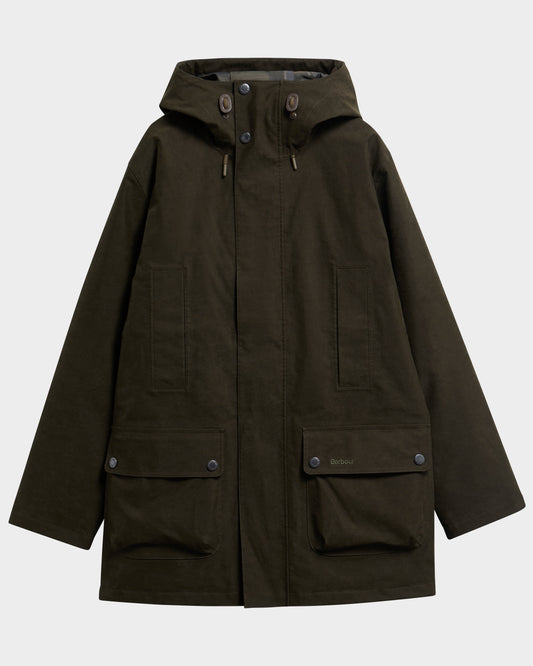 Barbour Northfield Mens Winter Waterproof Parka - Dark Sage | CHO | Designer Mens Parkas