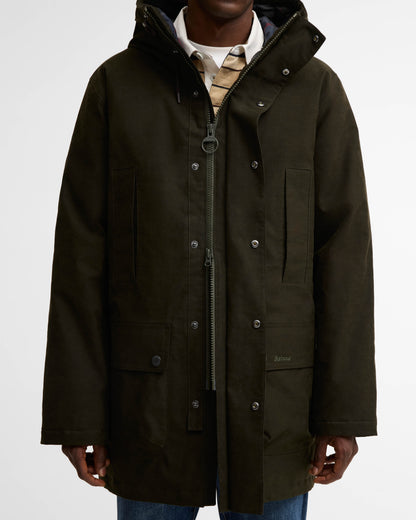 Barbour Northfield Mens Winter Waterproof Parka - Dark Sage | CHO | Designer Mens Parkas