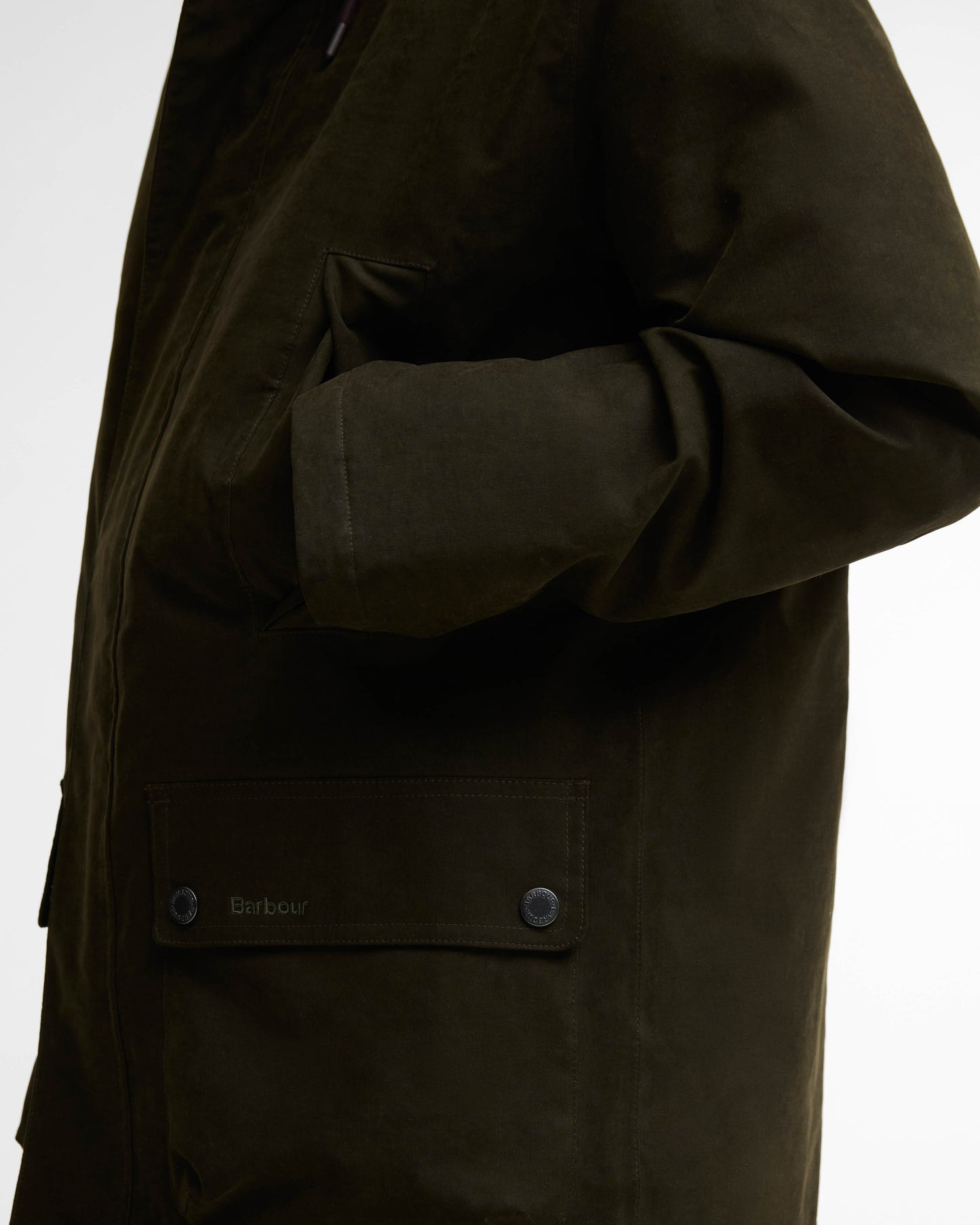 Barbour Northfield Mens Winter Waterproof Parka - Dark Sage | CHO | Designer Mens Parkas