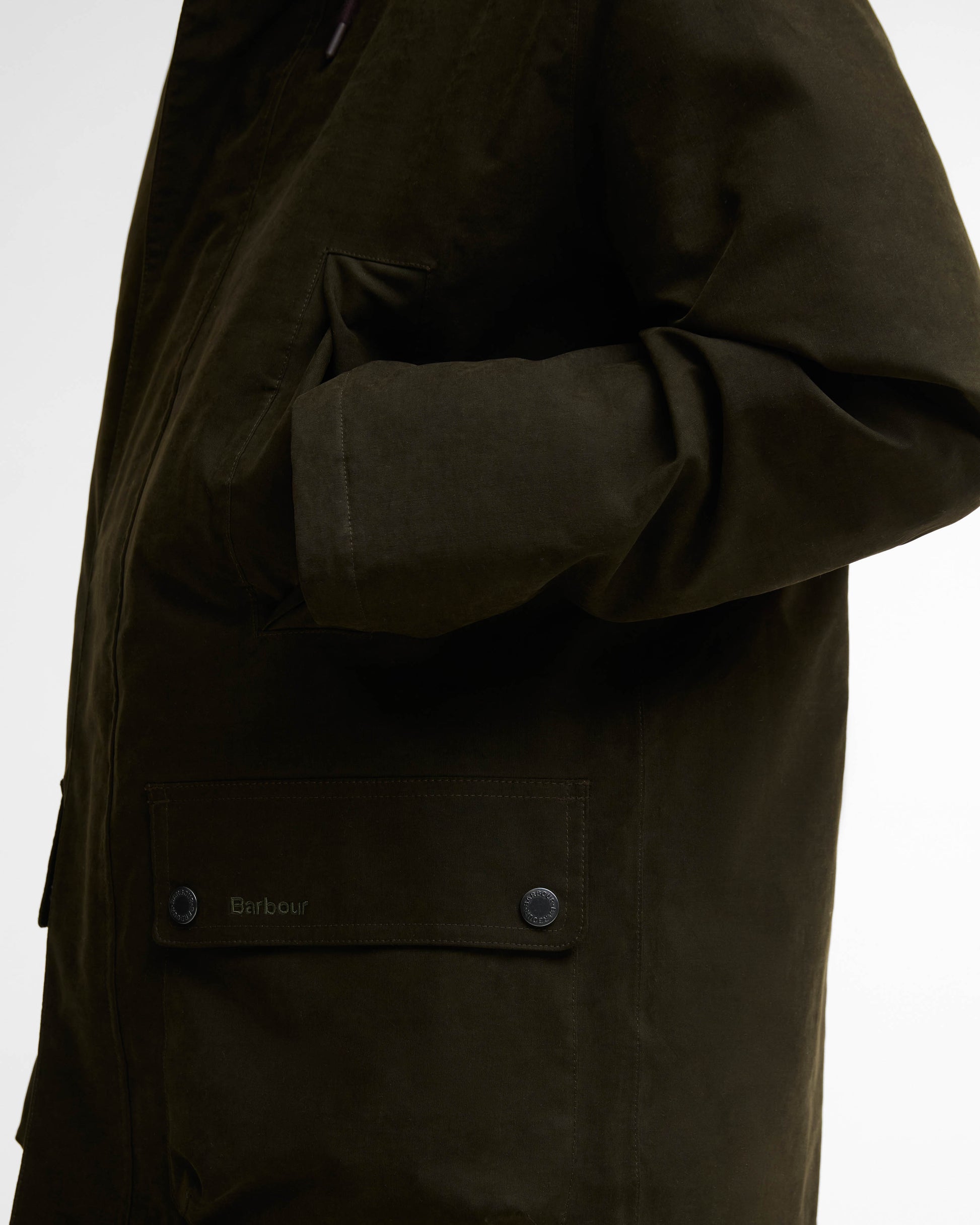 Barbour Northfield Mens Winter Waterproof Parka - Dark Sage | CHO | Designer Mens Parkas