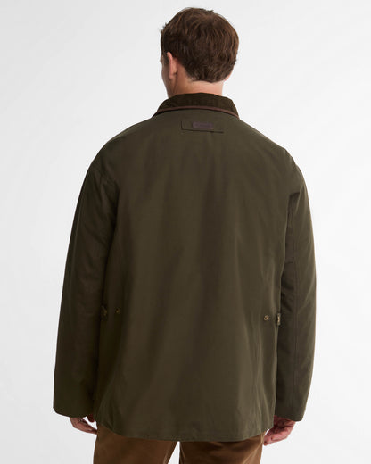Barbour Bromfield Mens Waterproof Jacket - Dark Olive | CHO | Designer Mens Waterproof Jackets