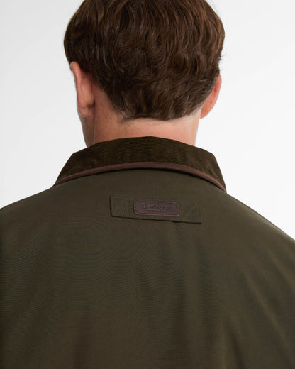Barbour Bromfield Mens Waterproof Jacket - Dark Olive | CHO | Designer Mens Waterproof Jackets