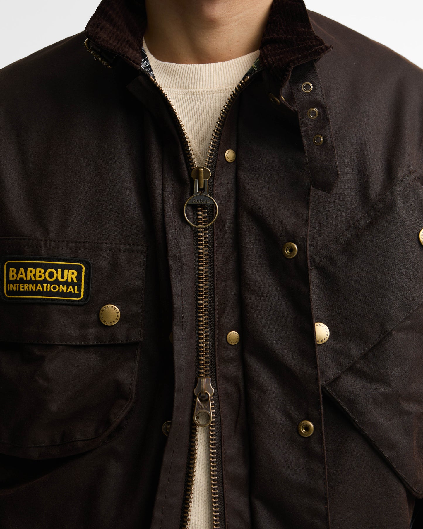 Barbour International Mens Original Wax Jacket - Black Oak | CHO | Designer Mens Wax Jackets