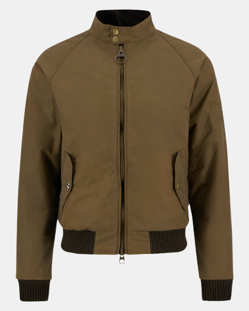 Barbour International Merchant Mens Wax Jacket - Sand