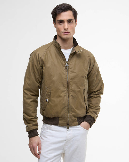 Barbour International Merchant Mens Wax Jacket - Sand