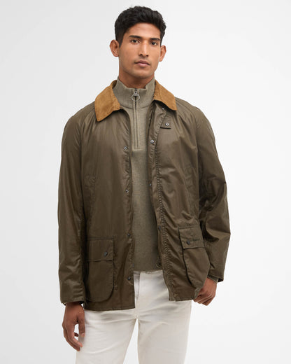 Barbour Lightweight Ashby Mens Jacket - Olive | CHO | Designer Mens Wax Jackets