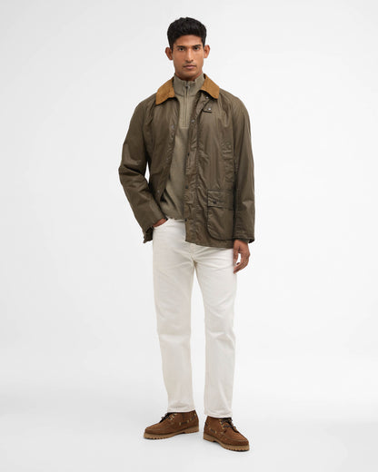 Barbour Lightweight Ashby Mens Jacket - Olive | CHO | Designer Mens Wax Jackets