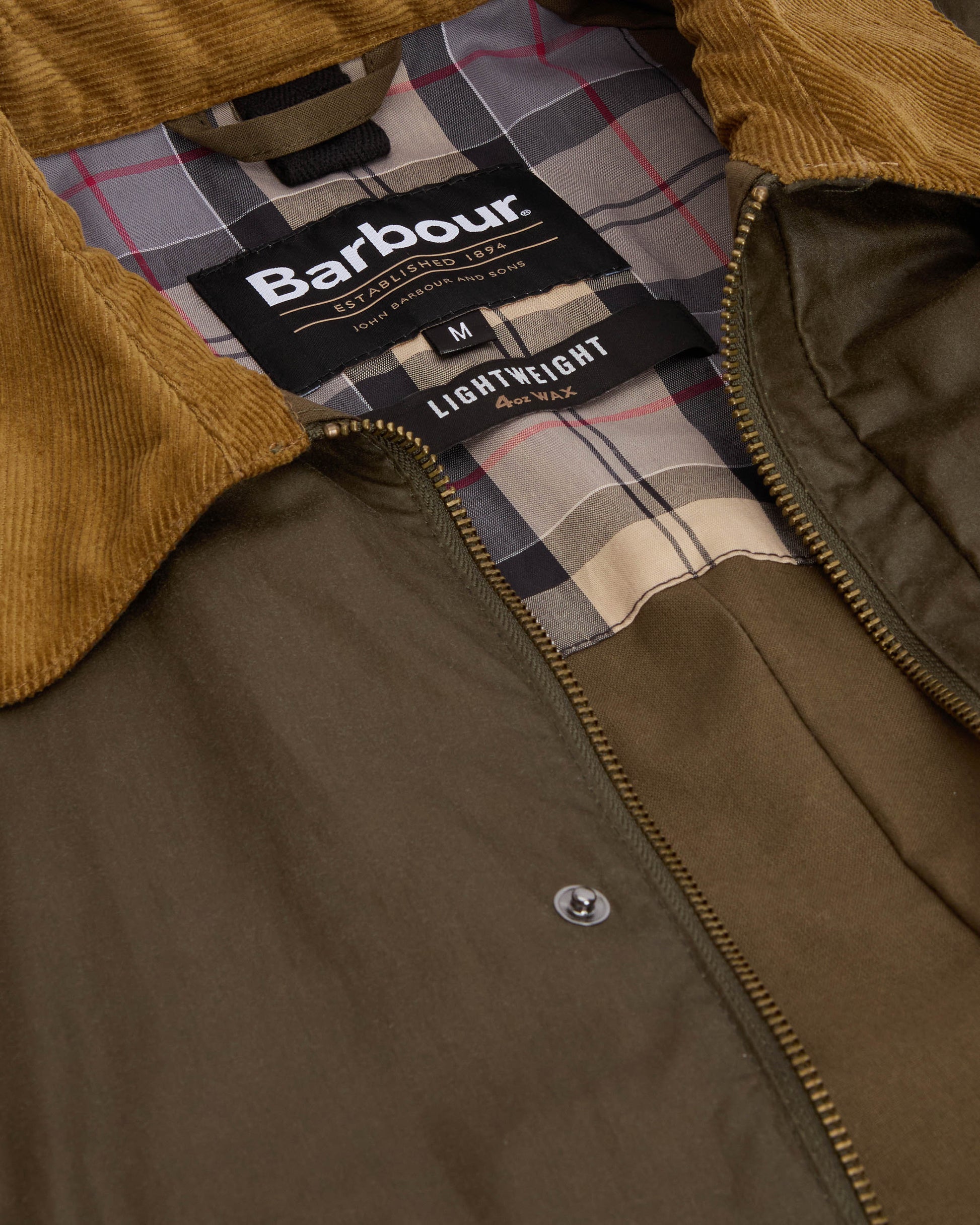 Barbour Lightweight Ashby Mens Jacket - Olive | CHO | Designer Mens Wax Jackets