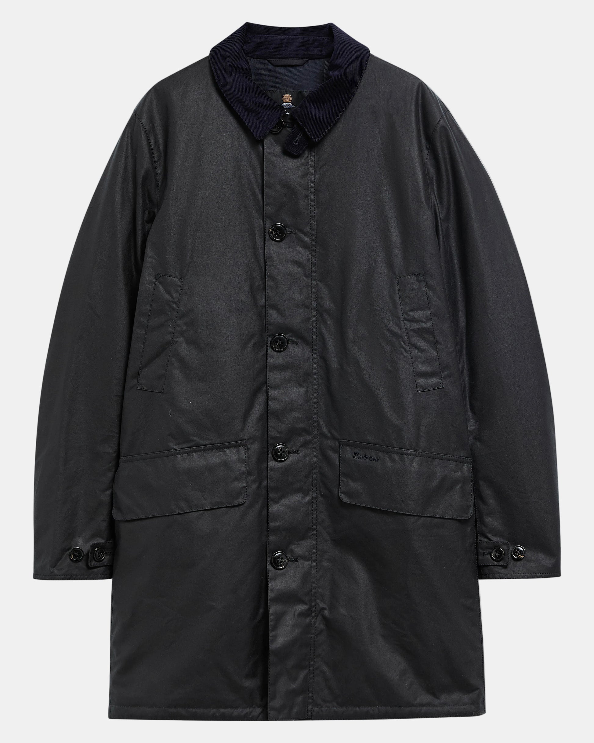 Barbour Wax Mens Mac - Navy/Shadow Classic | CHO | Designer Mens Wax Jackets