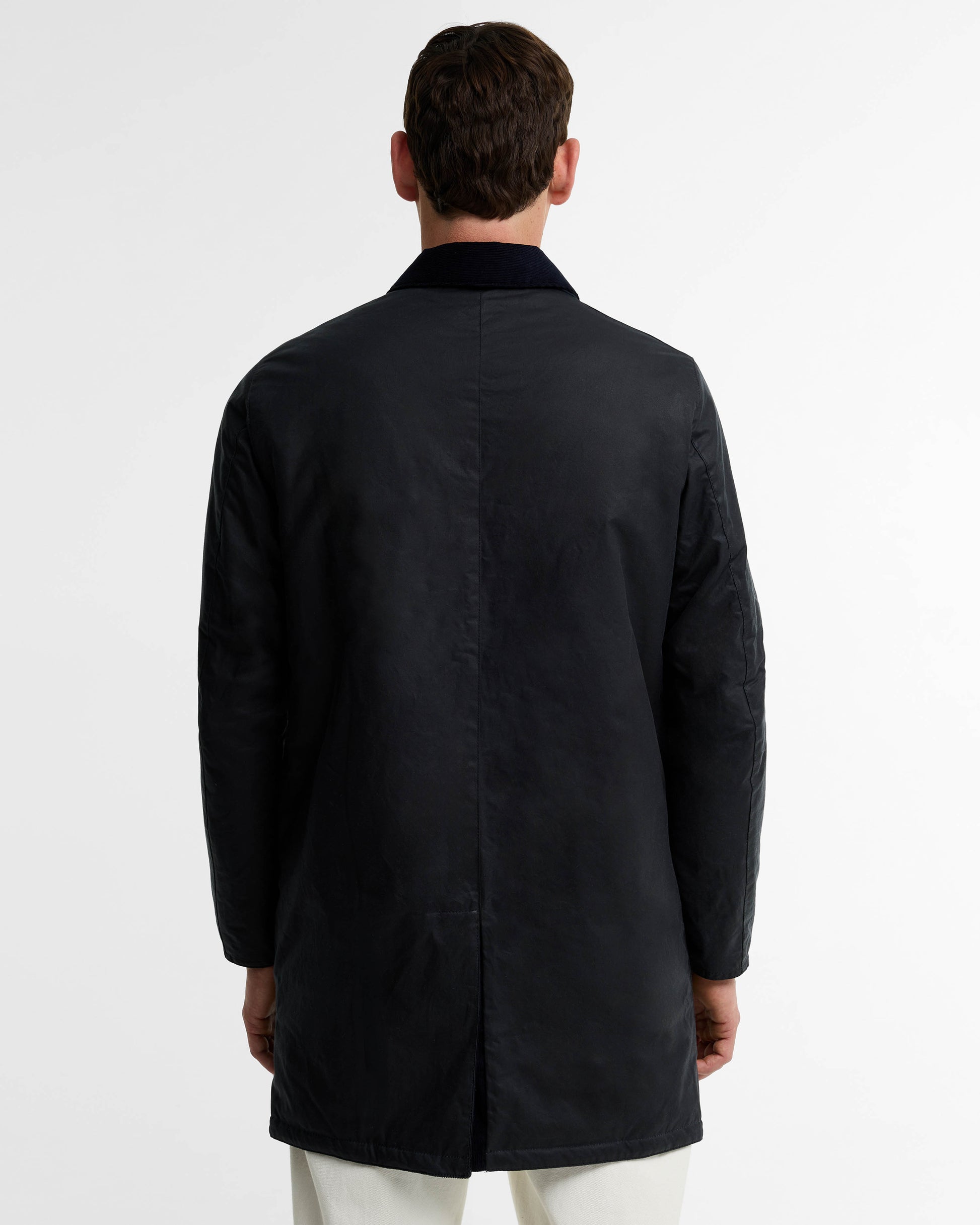 Barbour Wax Mens Mac - Navy/Shadow Classic | CHO | Designer Mens Wax Jackets