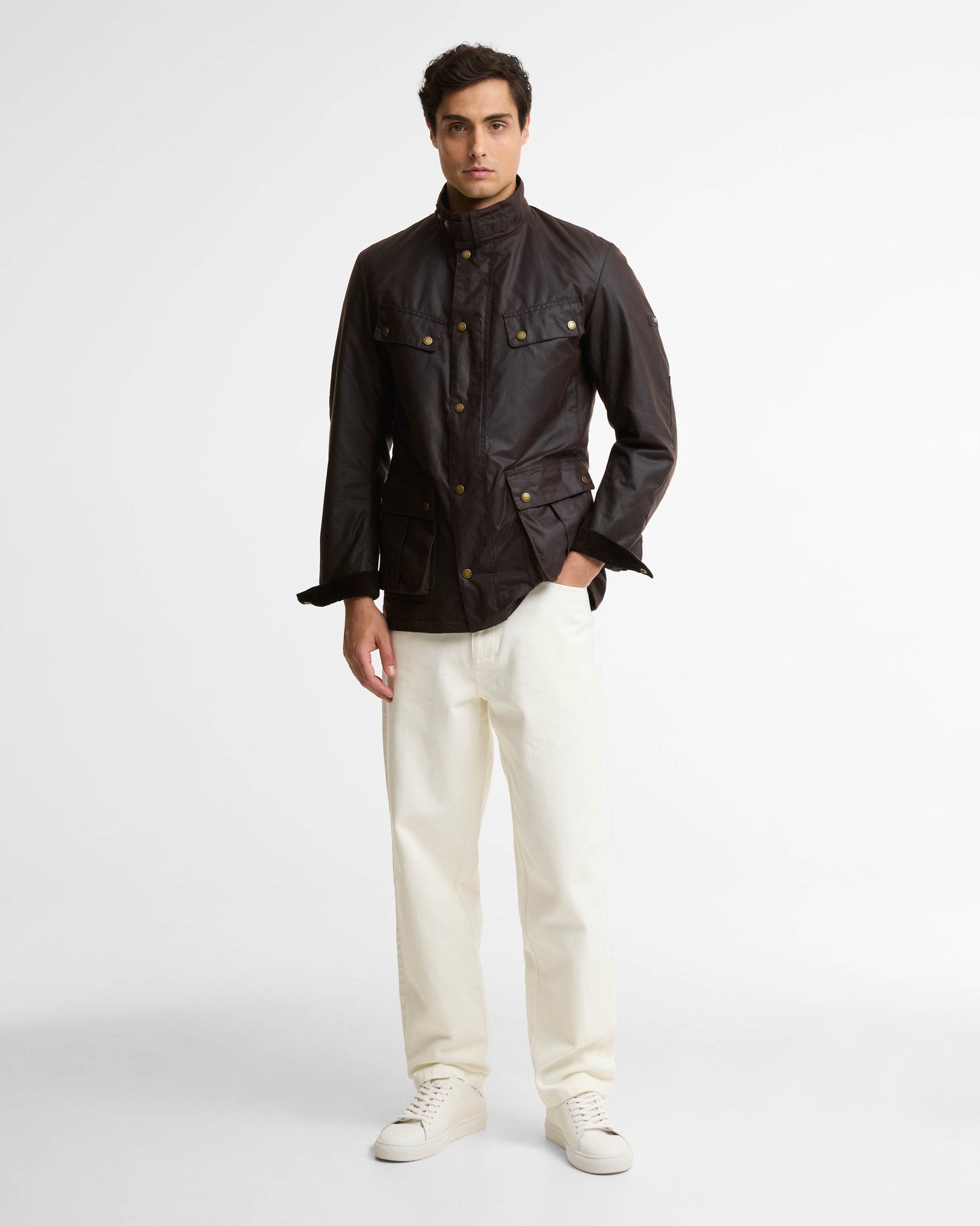 Barbour International Tourer Duke Mens Wax Jacket - Black Oak