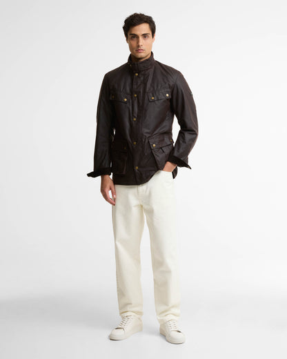Barbour International Tourer Duke Mens Wax Jacket - Black Oak