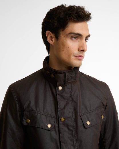 Barbour International Tourer Duke Mens Wax Jacket - Black Oak