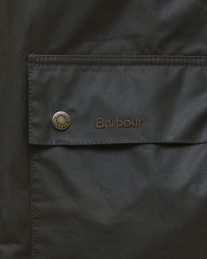 Barbour Short Bedale Mens Wax Jacket - Olive | CHO | Designer Mens Coats & Jackets