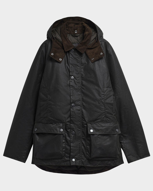 Barbour Modern Beaufort Mens Wax Jacket - Sage/Shadow Classic | CHO | Designer Mens Wax Jackets
