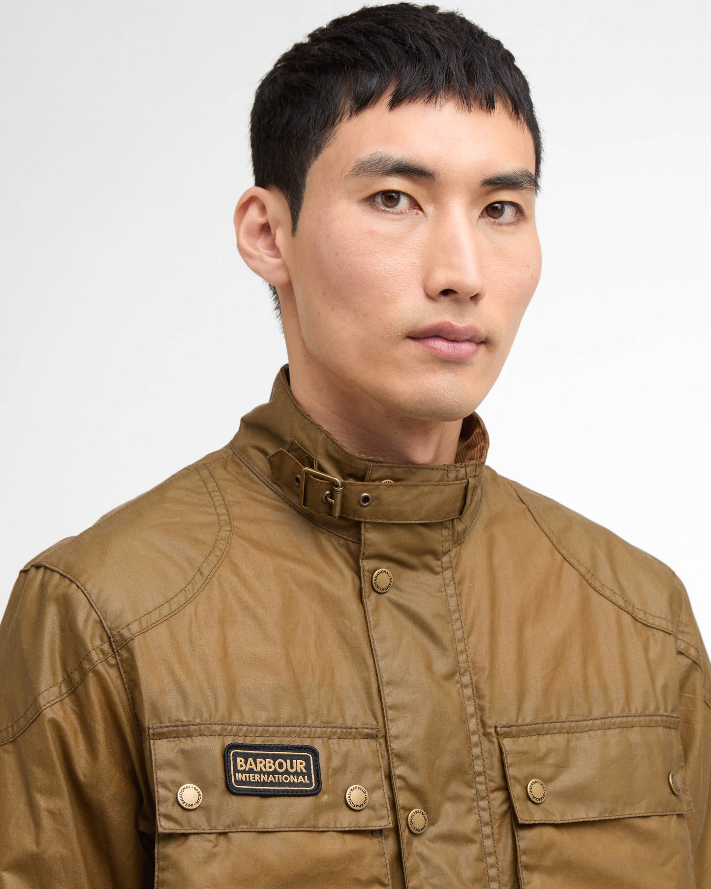 Barbour International Merton Mens Wax Jacket - Sand