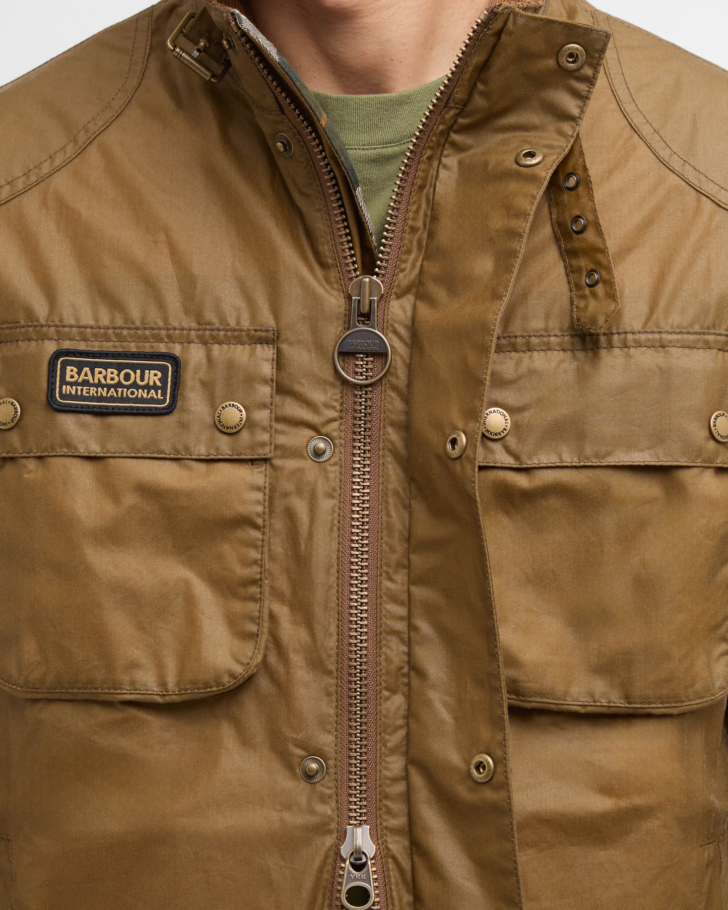 Barbour International Merton Mens Wax Jacket - Sand