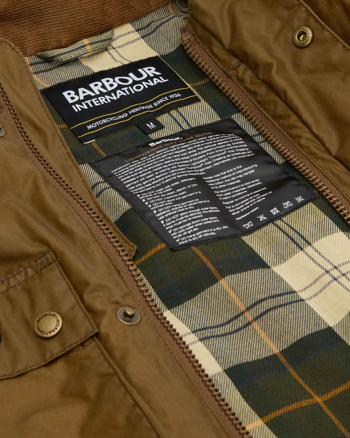 Barbour International Merton Mens Wax Jacket - Sand