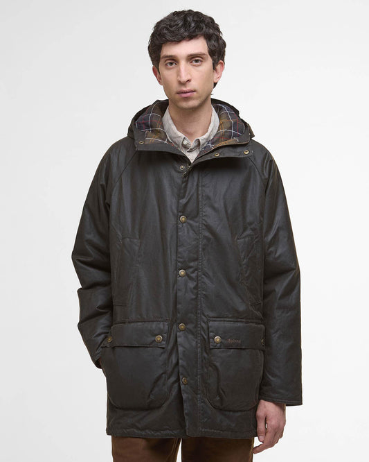 Barbour Bedale Mens Wax Parka - Olive