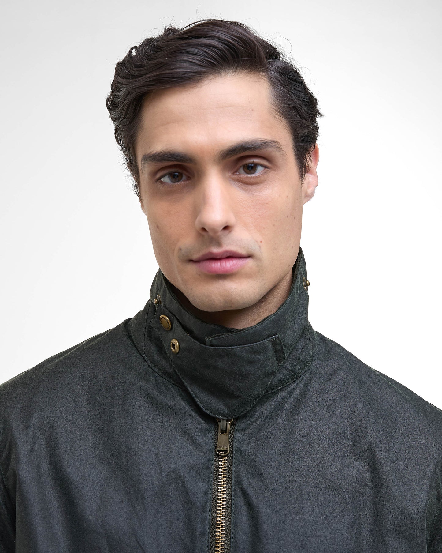 Barbour International Marker Mens Wax Jacket - Sage - CHO - Designer Mens Coats & Jackets