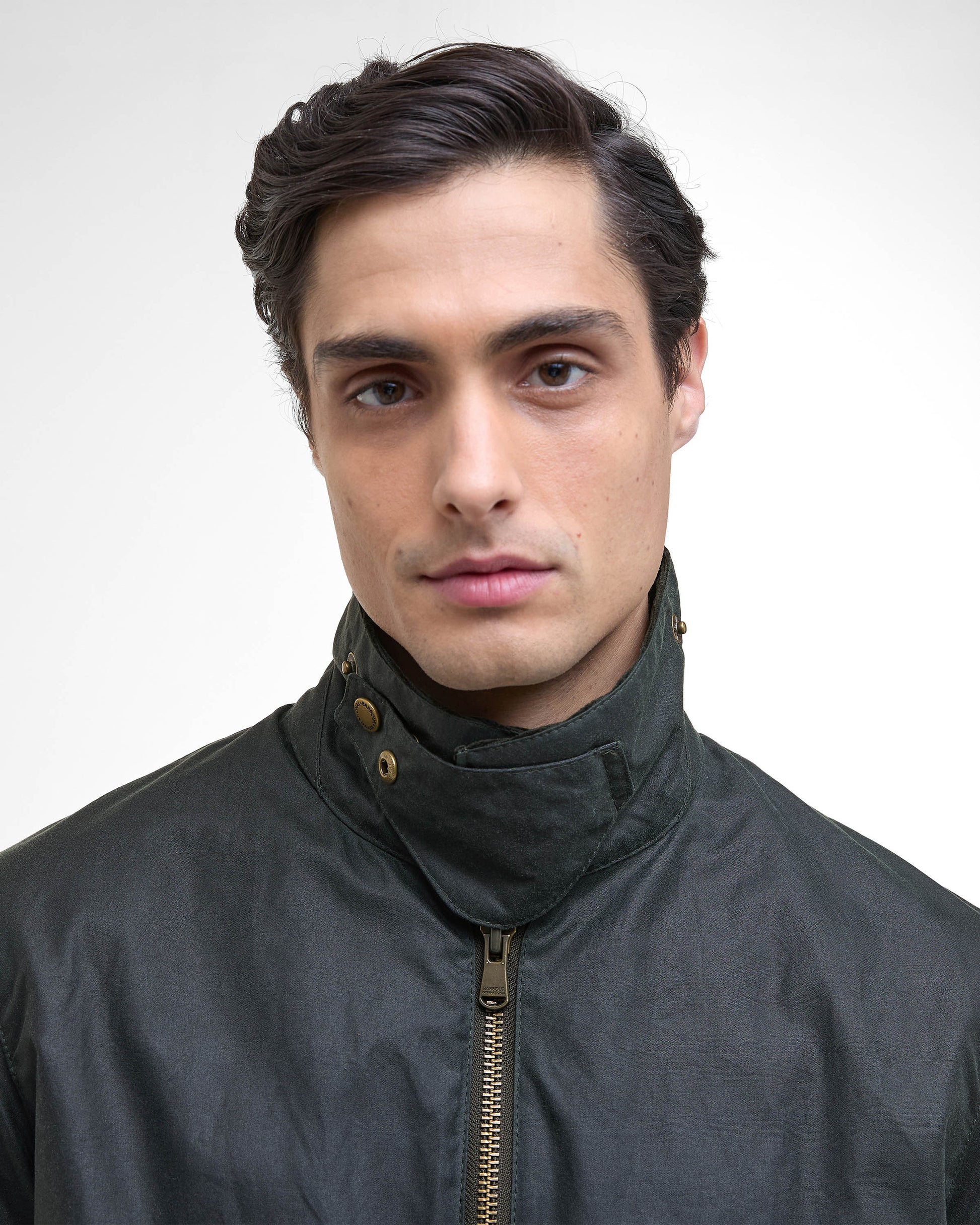 Barbour International Marker Mens Wax Jacket - Sage - CHO - Designer Mens Coats & Jackets