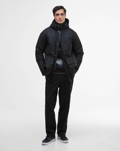 Barbour International Oakdale Mens Wax Jacket - Black