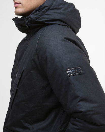 Barbour International Oakdale Mens Wax Jacket - Black