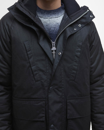Barbour International Oakdale Mens Wax Jacket - Black