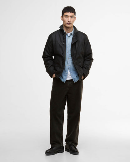 Barbour International Mayburn Mens Wax Jacket - Black