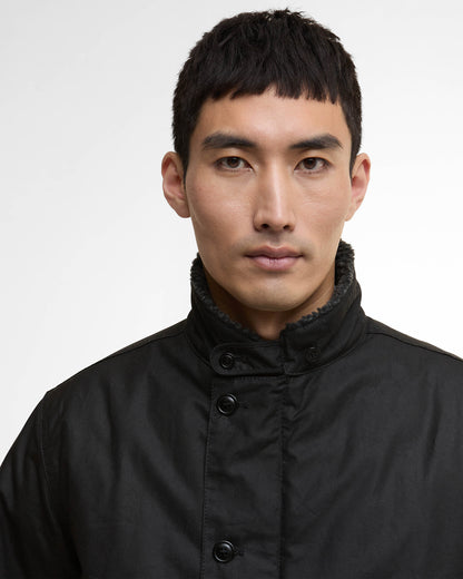 Barbour International Mayburn Mens Wax Jacket - Black
