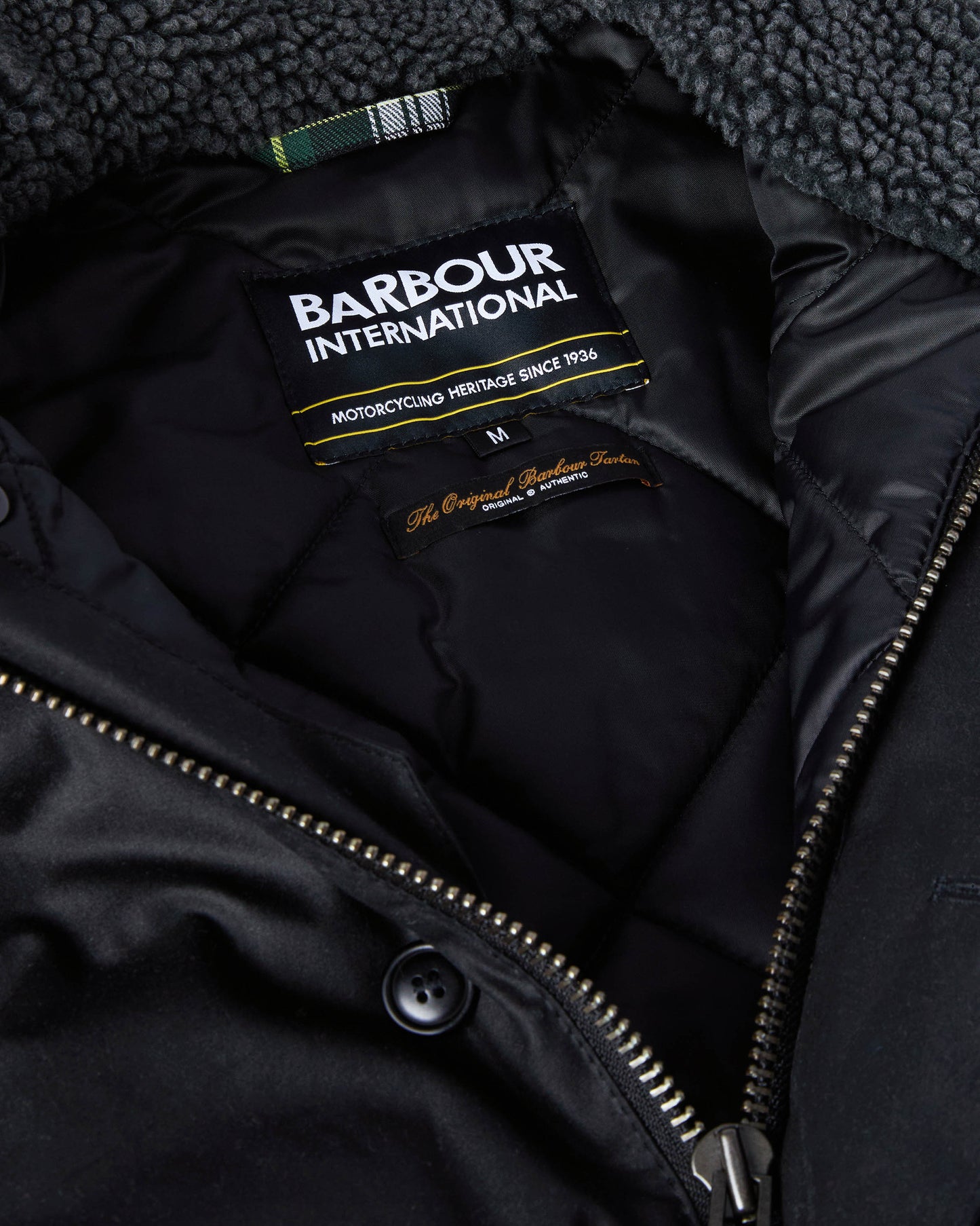 Barbour International Mayburn Mens Wax Jacket - Black