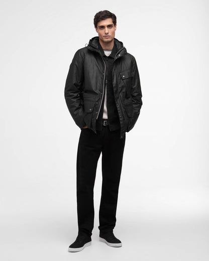 Barbour International Endley Mens Wax Jacket - Black