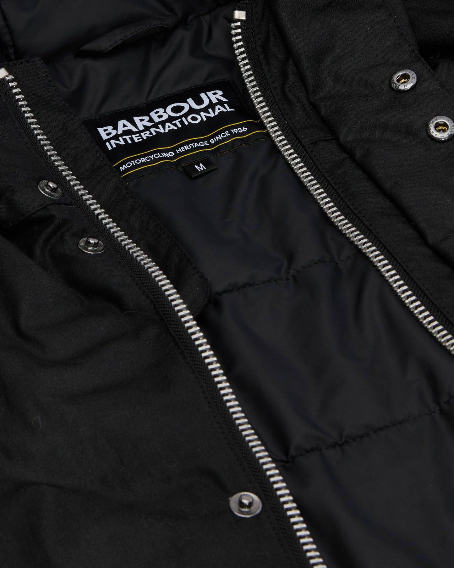 Barbour International Endley Mens Wax Jacket - Black