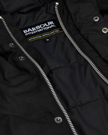 Barbour International Endley Mens Wax Jacket - Black