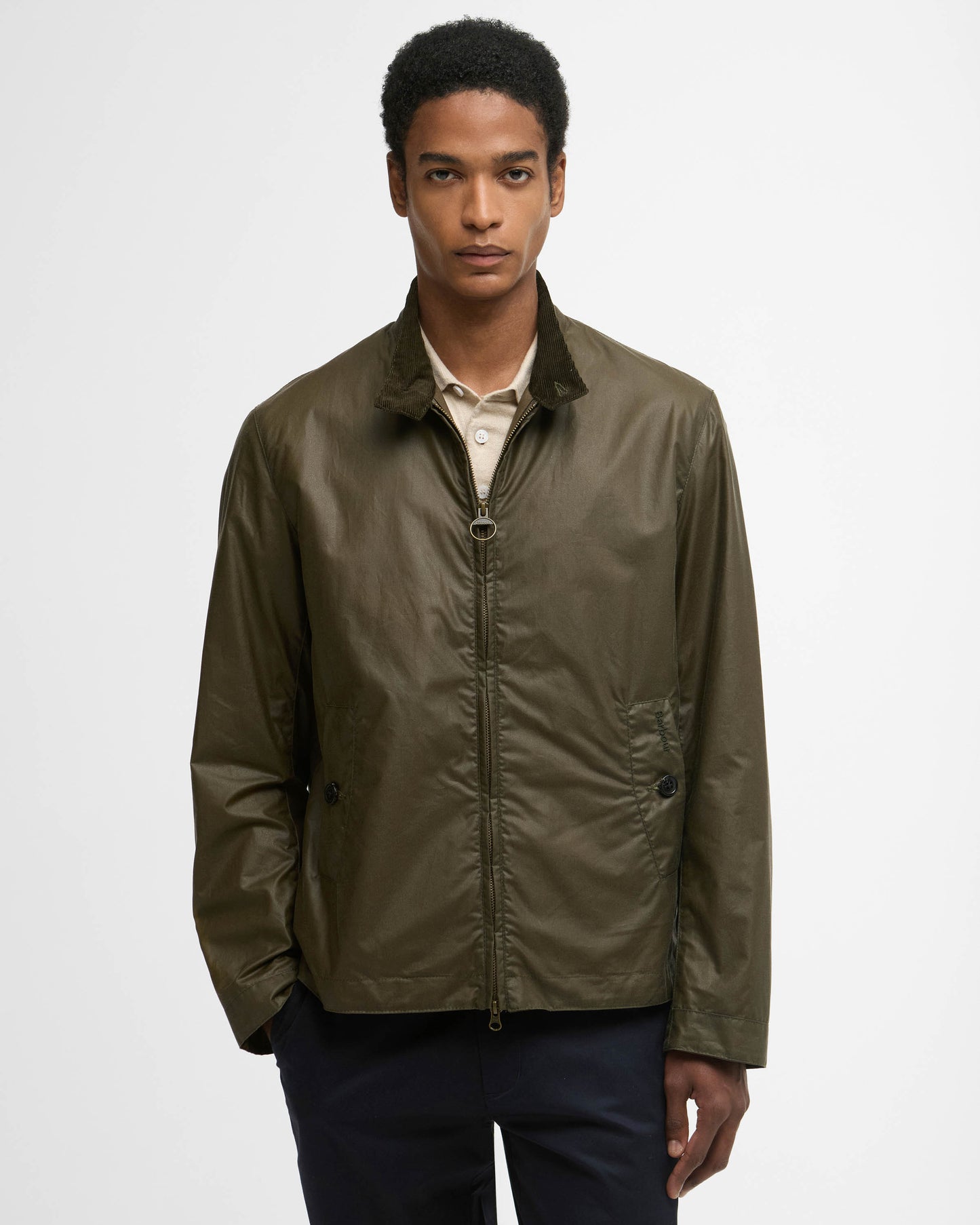 Barbour Tyneside Mens Wax Jacket - Beech | CHO | Designer Mens Wax Jackets