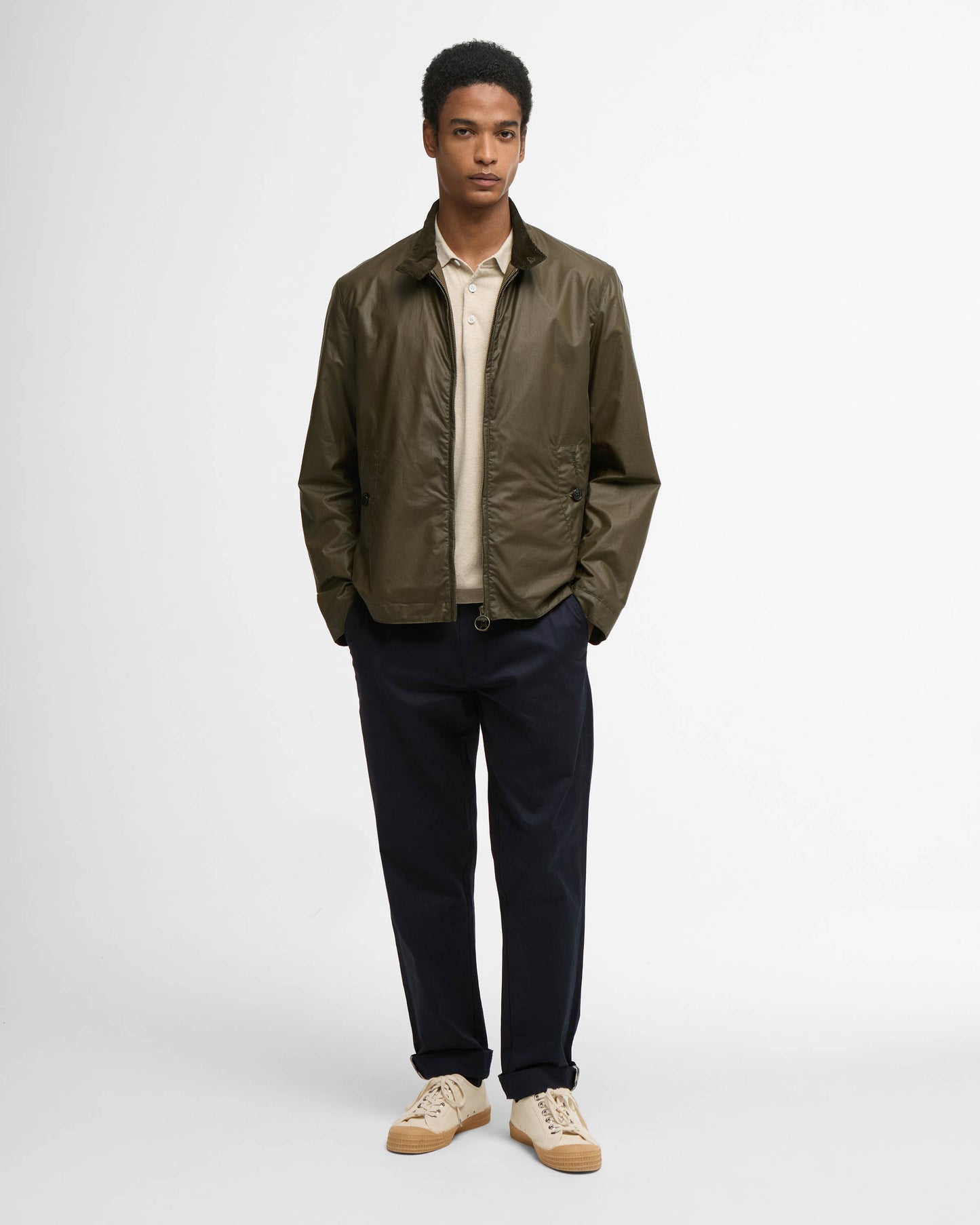Barbour Tyneside Mens Wax Jacket - Beech | CHO | Designer Mens Wax Jackets