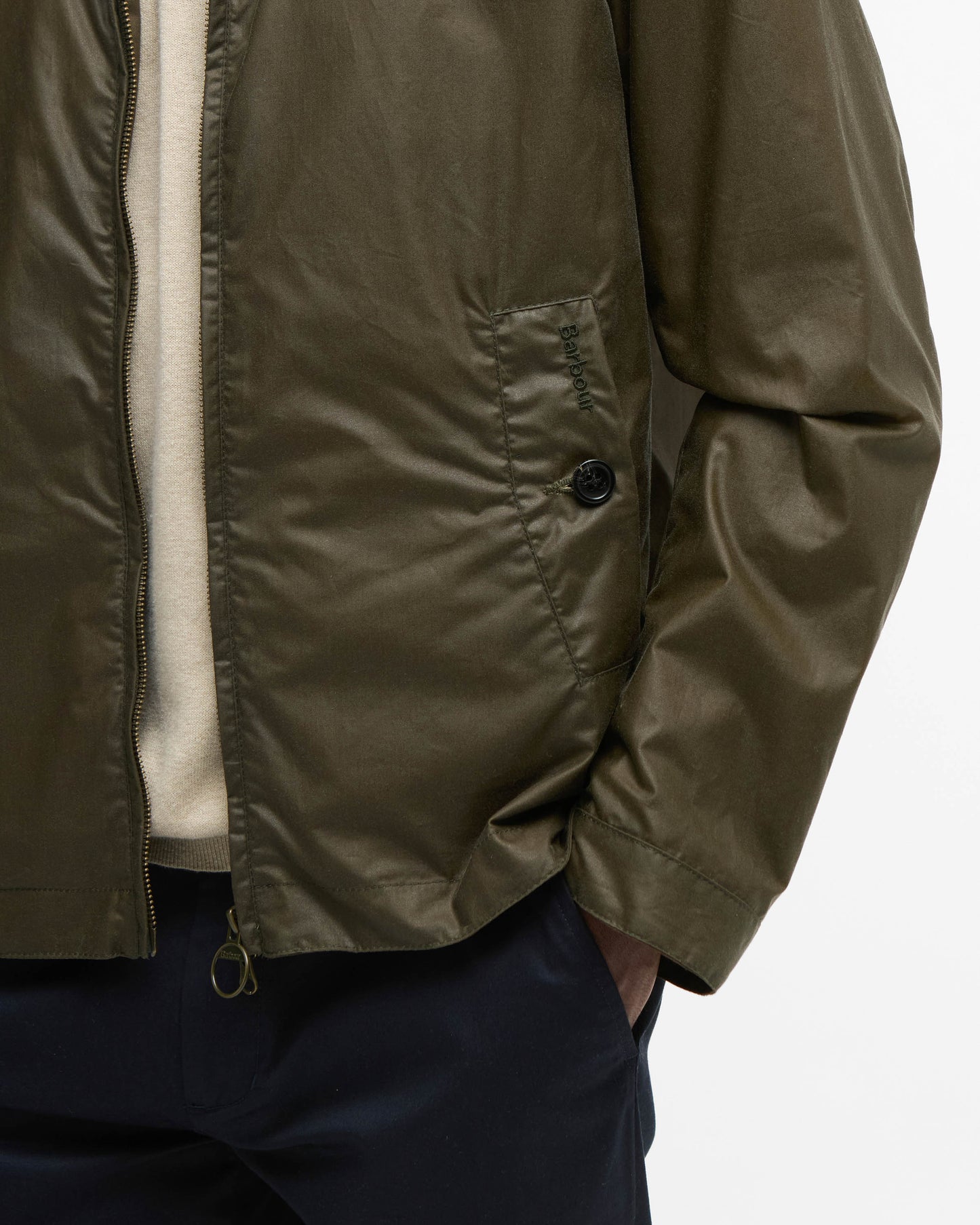 Barbour Tyneside Mens Wax Jacket - Beech | CHO | Designer Mens Wax Jackets