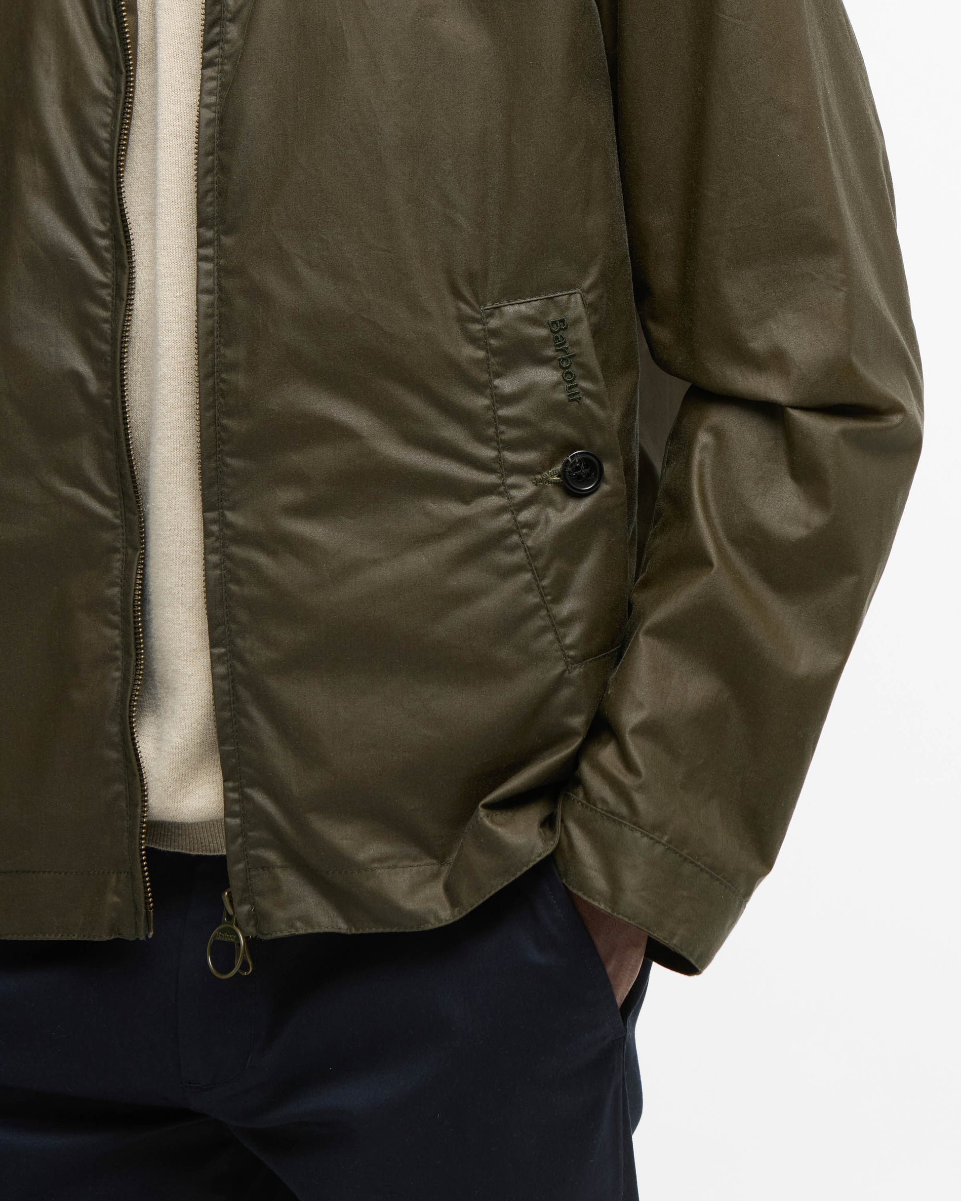 Barbour Tyneside Mens Wax Jacket - Beech | CHO | Designer Mens Wax Jackets