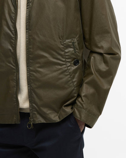 Barbour Tyneside Mens Wax Jacket - Beech | CHO | Designer Mens Wax Jackets