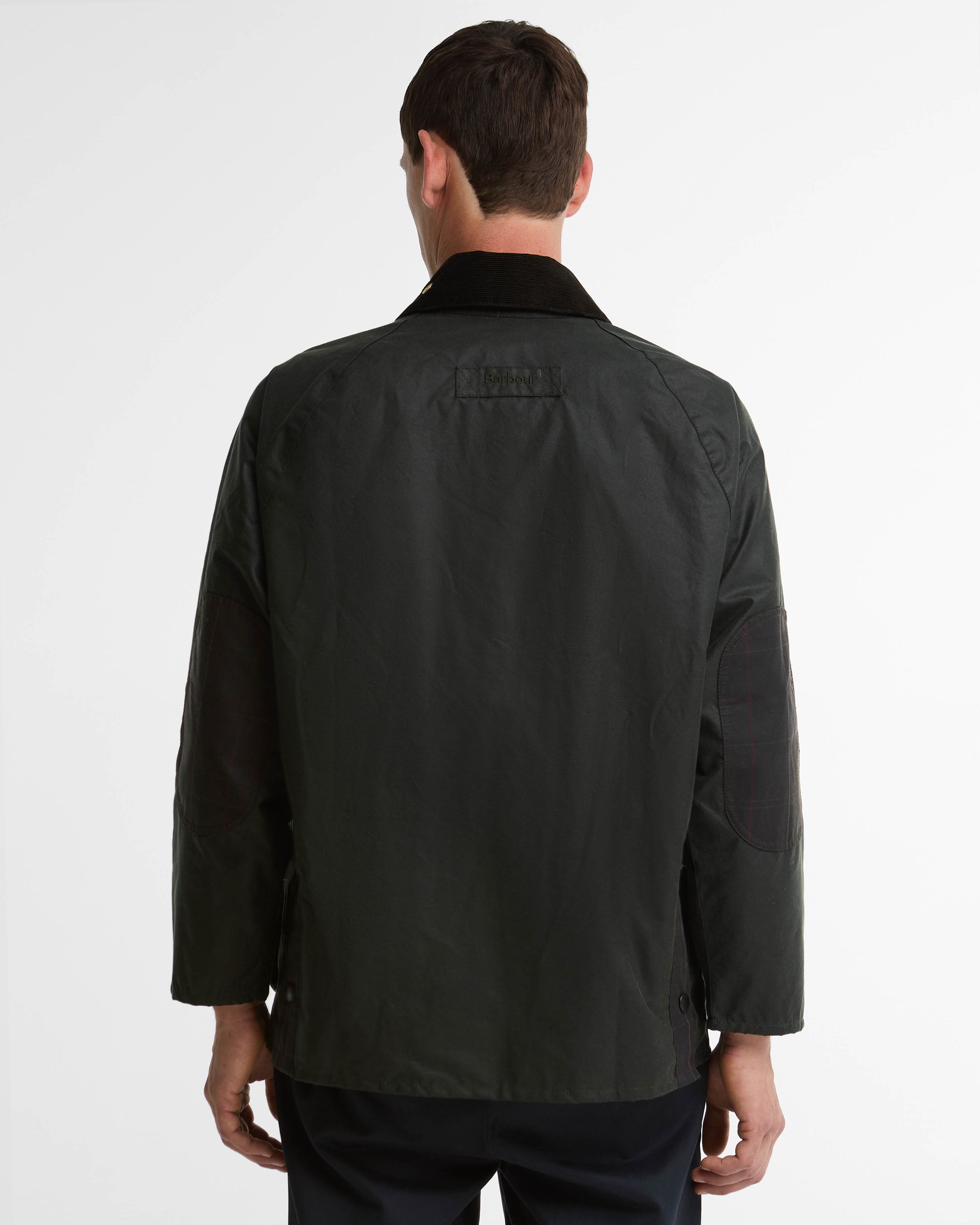 Barbour Icons Patch Bedale Mens Wax Jacket - Sage | CHO | Designer Mens Wax Jackets