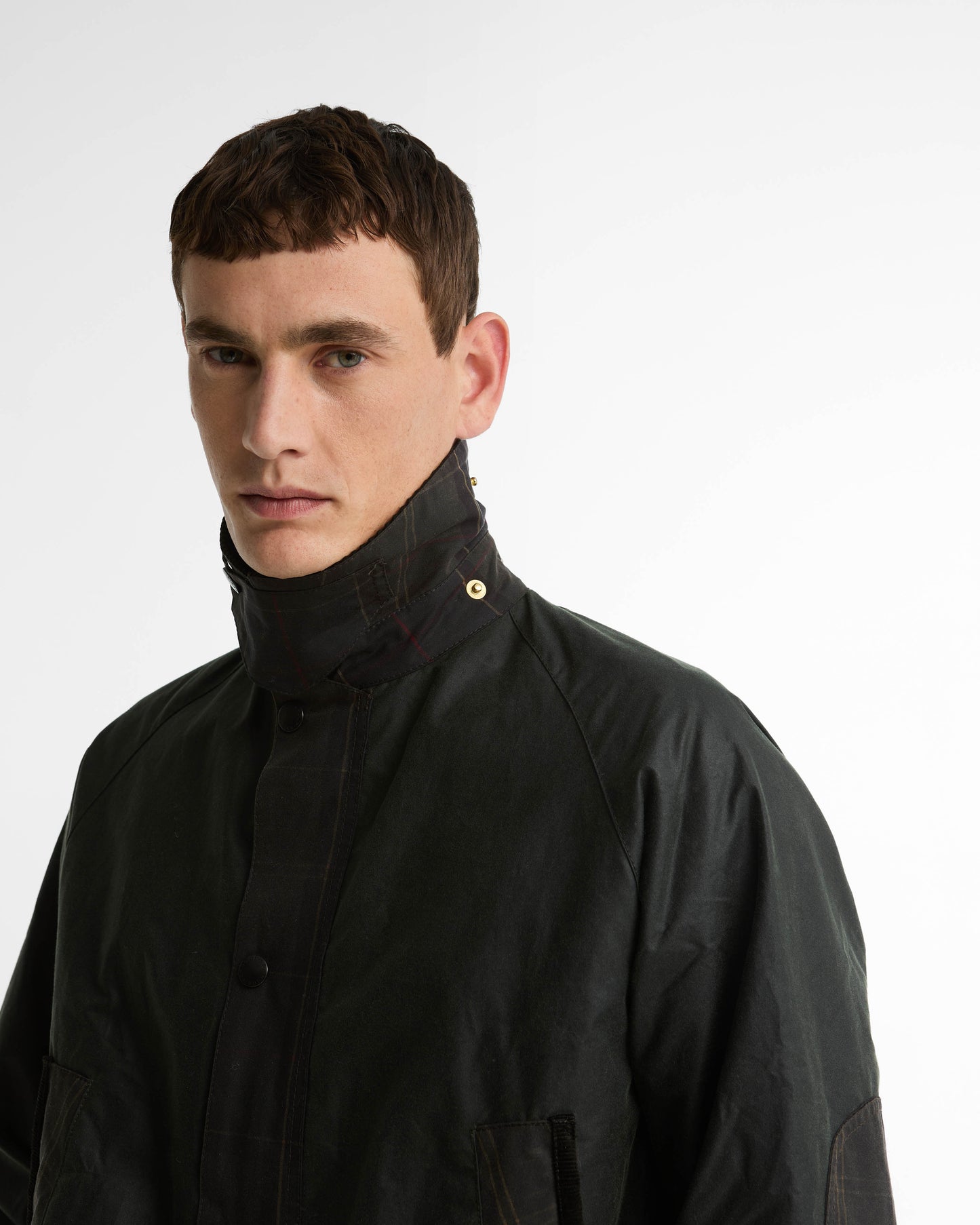 Barbour Icons Patch Bedale Mens Wax Jacket - Sage | CHO | Designer Mens Wax Jackets