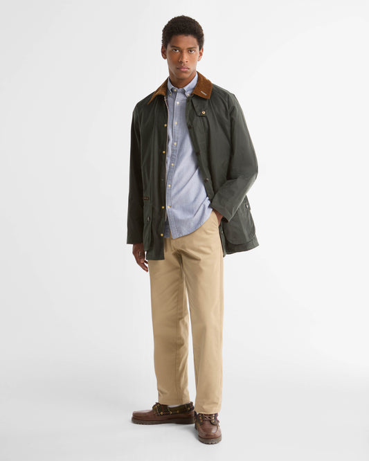 Barbour Icons Beaufort Mens Wax Jacket - Sage | CHO | Designer Mens Wax Jackets