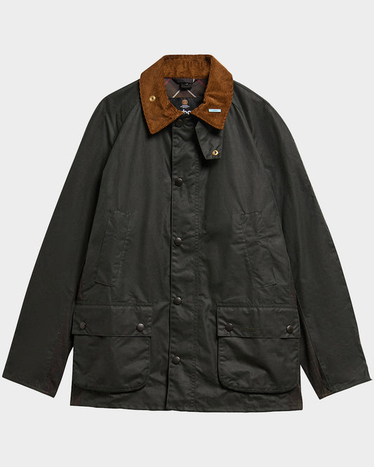 Barbour Icons Ashby Mens Wax Jacket - Sage | CHO | Designer Mens Wax Jackets